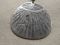 Zen esque Fan medallion bird on flowering tree etching 20" silver necklace turquoise beads