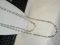 Sterling 60" interlocking Oval chain belt - long necklace - 8mm wide