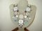 Ayala Bar set whimsical soft tones tapestry pearls velvet champagne stones 15-17"
