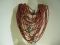 Red Carnelion seed beaded 30 strands 30 inches with Sterling beads