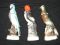 1969 Jim Beam Red Head Wood Pecker, Blue Jay, Robin Decanter set