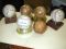 Mixed lot 6 Inscribed Baseballs of unknown origin 1959-1990-1998