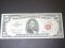 1963 $5 Dollar-Red Seal Note- Washington - Circulated