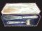 2 Piece English Style Large Fork and Knife- Silver Plated in Original Case-