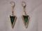 14KT Diamond and Green Tourmaline 14 carats Dangling PaperClip handcrafted