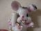 Vintage Japan cute Bunny sugared porcelain single stem vase handpainted