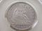 1853 CAC 50C VF Details Cleaned Arrows and  Rays