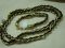 Trifari Twist Black and Gold Necklace 28 inches w Bracelet