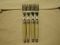 Laguiole Flatware Ivory ABS Handle Lot of 4 Forks  Stainless