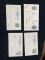 U.S 1910 Post Cards Used Bank Deposit-County ClerkLot of four