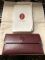 Cartier Paris Burgandy Never used Vintage wallet portfolio clutch 4.5 x 8 multi purpose