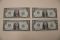 1963 U.S Dollar Lot of 4 Consecutive Notes Washington DC