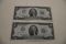 1976 Two Consecutive Notes Fed Reserve District New York UNC