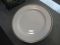 Homer Laughlin Pristine white plates gold trim 11" dinner set of 7