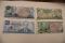 Costa Rica 5,10,50,100 Colones 1985-88-1993  Very Fine