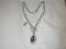 Judith Ripka .925 Smoky Quartz Chain Toggle Charm Enhancer set