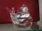 Snail Marcoli Sweden clear Crystal clear swirl Figurine 5" signed numbered B.62