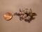 Sterling Silver Tear Drop pearl flower brooch 16 pearls in flower center