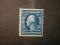 US 396 Blue George Washington 5 Cent Stamp US #396 very light hinge 1912