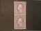 US 489 Pair Purple George Washington 3 Cent Stamp - Never hinged 1911