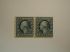 1914 – Blue Pair George Washington 5 Cent Stamp US #447 NH Cat. Val $220