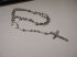 Vintage Sterling silver Rosary 35" with round beads 2" crucifix