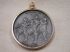 Bicentennial Spirit of 1776 Pendant Pewter Medal in Gold Tone bezel
