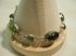 Sterling Silver Green Amber Oval bezel Toggle Bracelet 7-9 inches