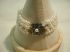 Vintage Pearl 18mm woven cuff silver filigree clasp 7 inches