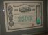 1866 US $500 Signed General Santa Anna Mortgage Bond framed Historical Document