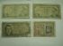 Assorted Spain Cinco Pesetas Currency 1954 - 4 Pieces Circulated