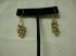 14KT yellow grape bead cluster dangle earrings