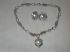Michael Dawkins Sterling and Gold Pearl Popcorn Necklace Earring Set