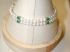 14KT pearl and emerald diamond double strand bracelet
