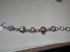 chunky Sterling Smoky Topaz Amethyst Bezel set Bracelet 7 inches