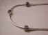 Pandora sterling 17" necklace with 2 Bali clip beads