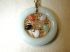 14KT Circle Jade Ring Love Pendant multi color 36mm round