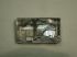Sterling Modernist covered bridge 3D landscape framed brooch Signed AG