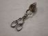 Ornate Fork Tongs Silver Plated Repousse 5 inches Innkeepers