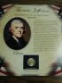 2007 Thomas Jefferson Postal Commemorative Society US President $1 Coin Stamp