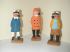 Nautical attributed to Tom Hannah Canadian artist set of 5 whimsy Captain Soldier Pirate Fisherman