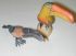 Toucan-Apricot Stone egg Belly Sterling Silver - Carved Wood set of 2 Unknown hallmark