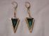 14KT Diamond and Green Tourmaline 14 carats Dangling PaperClip handcrafted