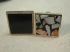 Sterling Gold Vermeil Square Onyx & Mosaic Mismatched Retro Art Cufflinks