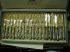 Art Nouveau German .800 Silver Fish Fork Knife Set 24 WMF Gold tines and blades