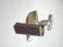 Vintage Sterling & Dark Wood Architectural Rhombus Cufflinks