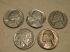 Lot of 5 Nickel Errors Die Cracks-Planchet issues