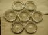 Vintage Sterling wrapped Crystal Coasters set of 7