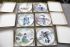 Japanese Geisha Art plates lot of 6 Ketsuzan Kiln 1989-New