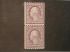 US 489 Pair Purple George Washington 3 Cent Stamp - Never hinged 1911